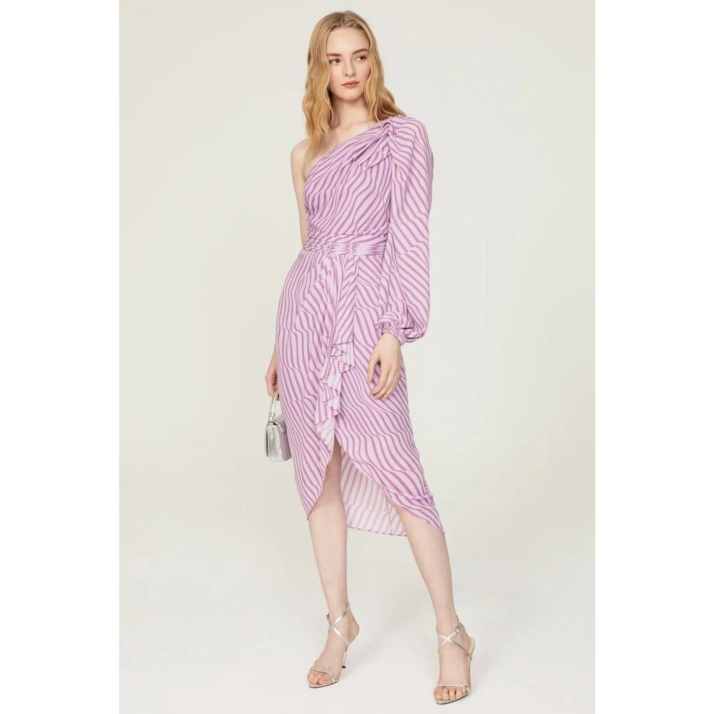 Toccin Asymmetric Wrap Dress Size 6 - Picture 3 of 8
